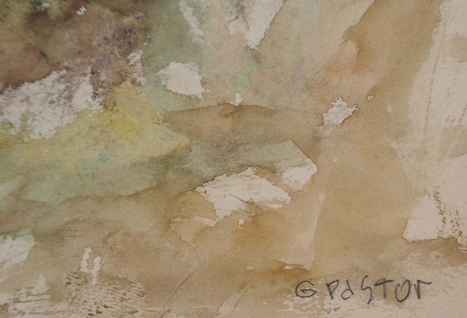 Vue sur une chaine de montagnes Gilbert Pastor Werk auf Papier zu verkaufen