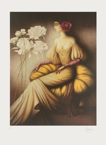 Femme à la rose par Philippe Auge, Édition en vente sur Singulart