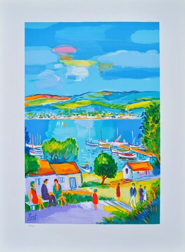 Marseille confidentielle, Lithographie originale signée de Jean-Claude Picot, Impresión a la venta en Singulart