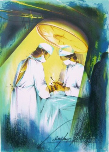 Métiers - Le chirurgien by Raymond Poulet, Print for Sale on Singulart