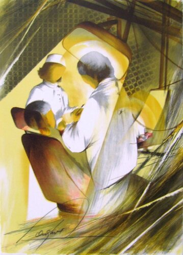 Métiers - Le dentiste by Raymond Poulet, Print for Sale on Singulart