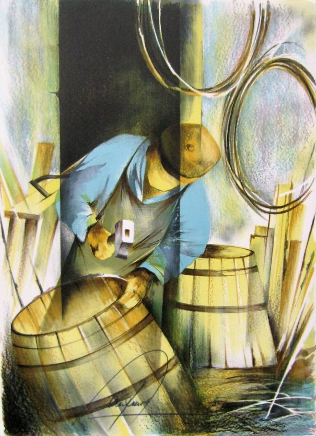 Métiers - Le tonnelier Raymond Poulet