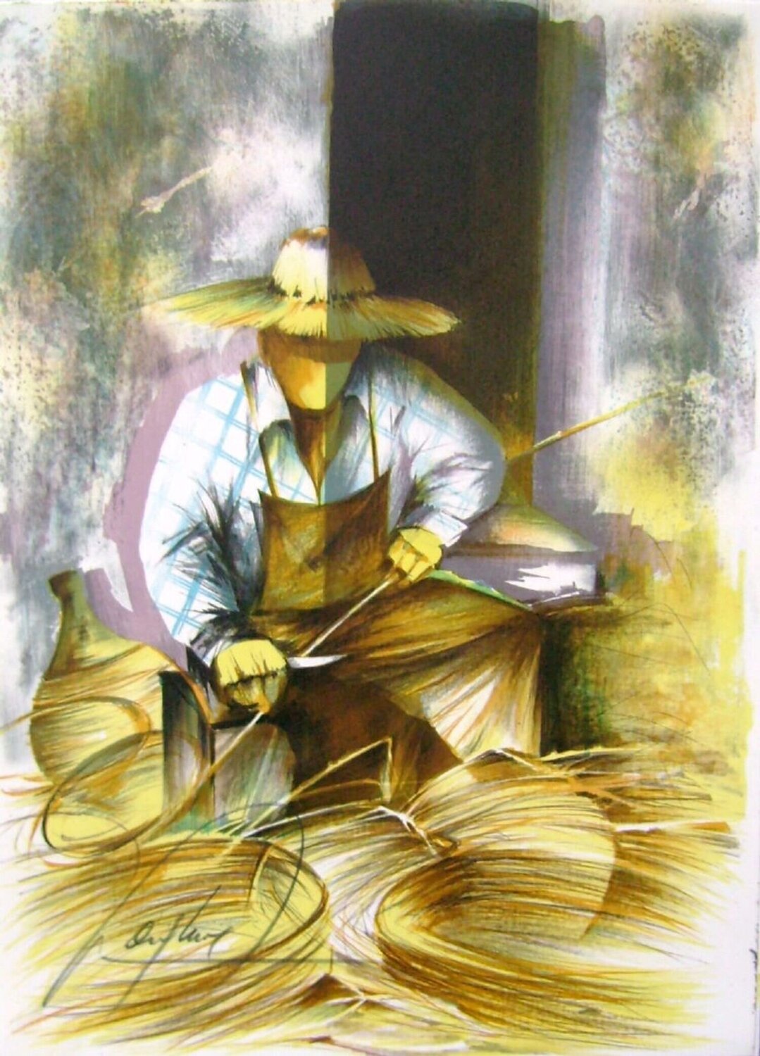 Métiers - Le vannier Raymond Poulet