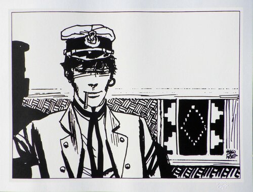 Corto Maltese, Sous le signe du Capricorne, Sérigraphie originale signée Hugo Pratt