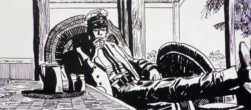 Corto Maltese sous la véranda by Hugo Pratt, Print for Sale on Singulart
