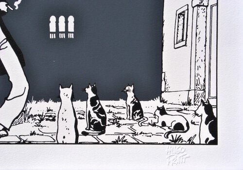Corto Maltese et les chats by Hugo Pratt, Print for Sale on Singulart