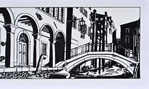 Corto Maltese à Venise de nuit by Hugo Pratt, Print for Sale on Singulart