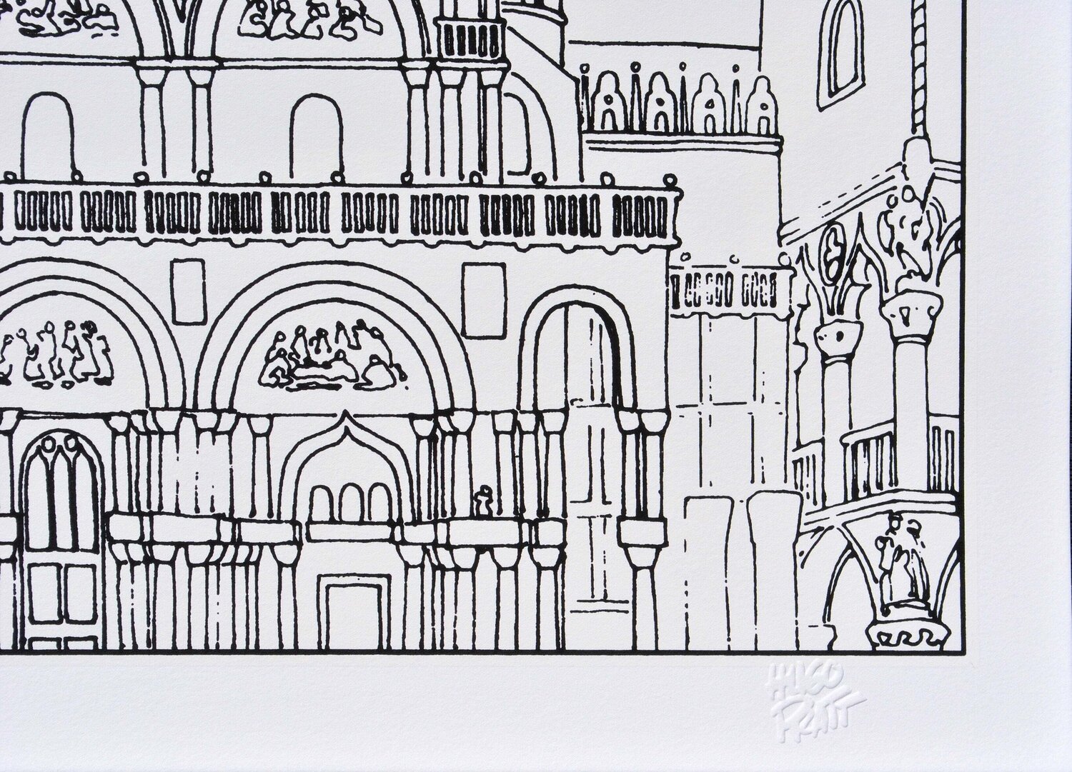 Corto Maltese à Venise, La place Saint Marc Hugo Pratt Druck zu verkaufen