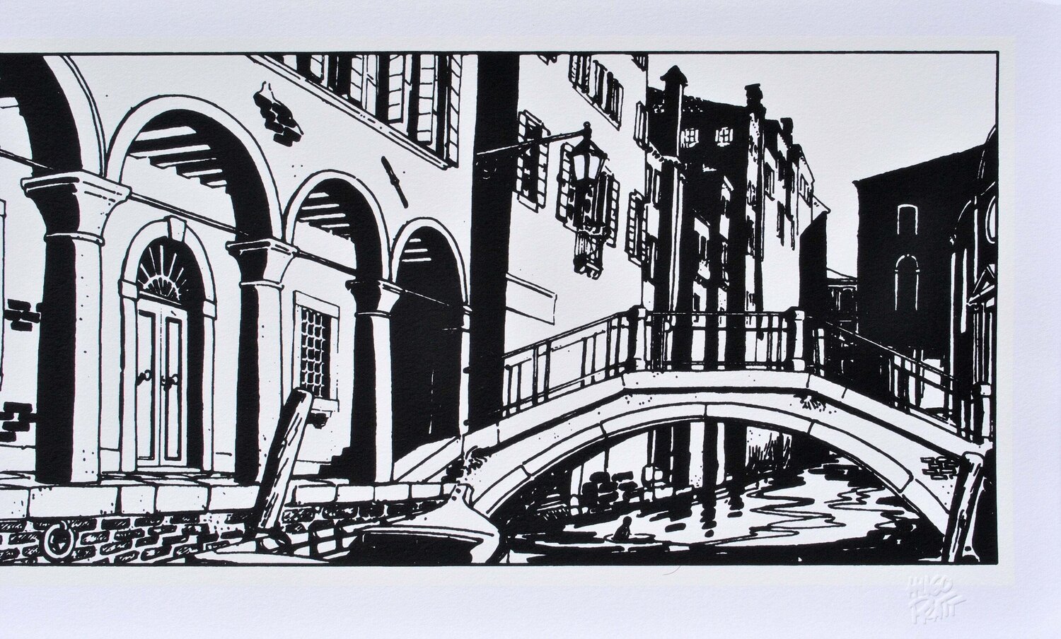 Corto Maltese à Venise de nuit Hugo Pratt Druck zu verkaufen
