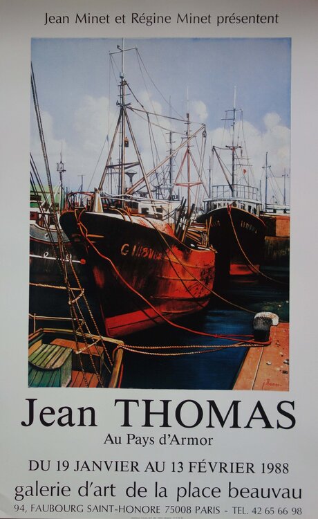 Au Pays d'Armor, Affiche originale d'époque Jean Thomas