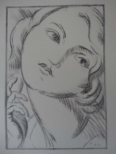 Jeune-fille aux grands yeux (Laure) by Paul Vera, Print for Sale on Singulart