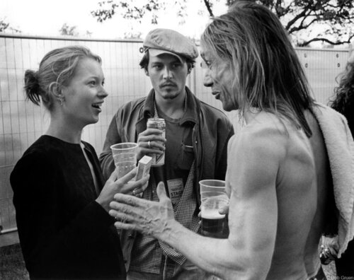 Kate Moss, Johnny Depp and Iggy Pop Photograph by Bob Gruen, Photography for Sale on Singulart