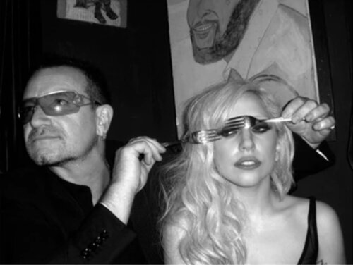 Bono and Lady Gaga Photograph by Mick Rock, 사진 for Sale on Singulart