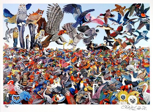 Birdscape von Erró Erró, Druck kaufen auf Singulart