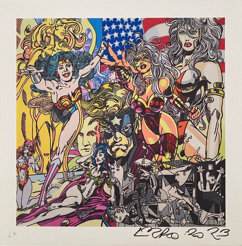Super Heroes by Erró Erró, 인쇄 for Sale on Singulart