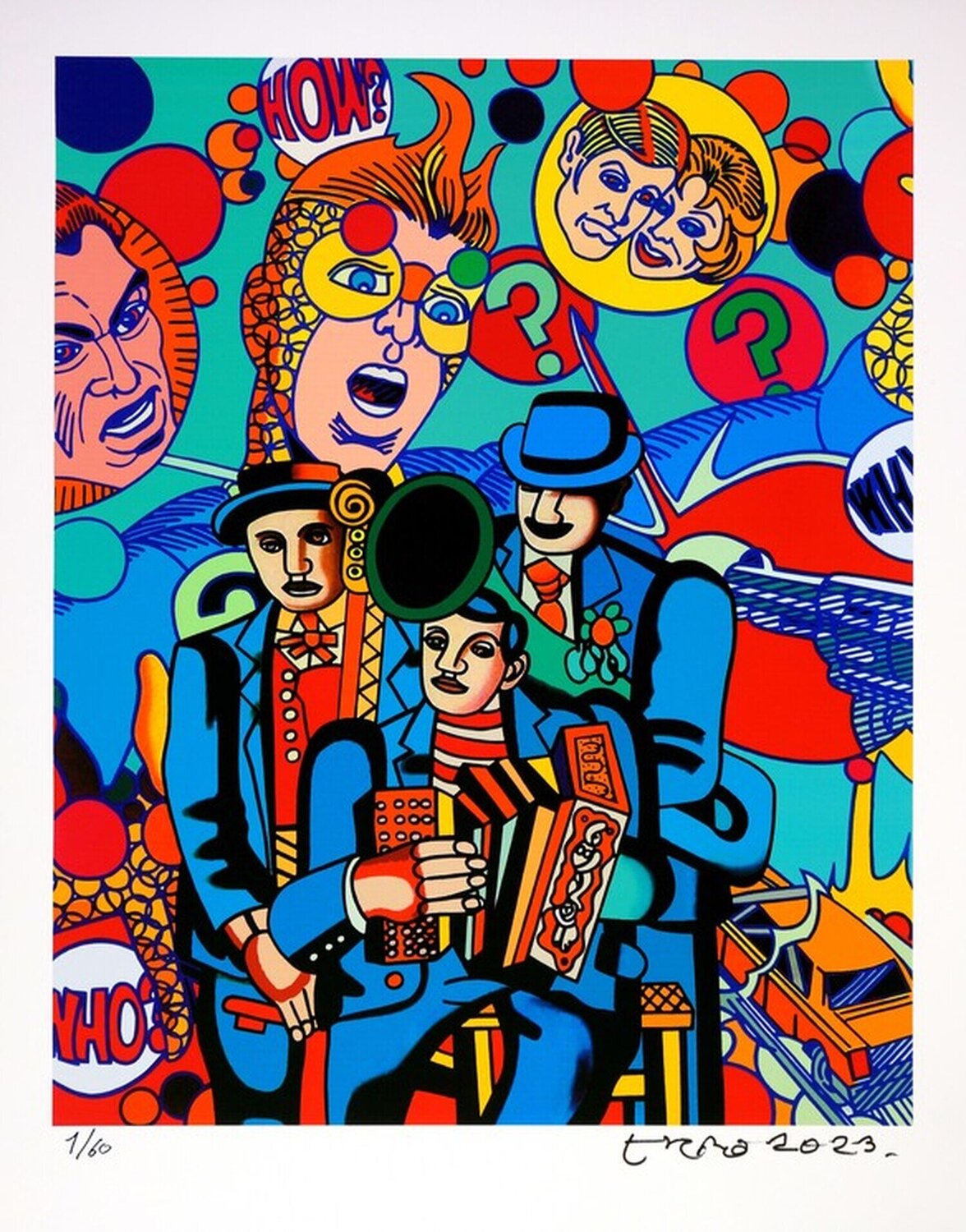 Trio Pépé Erró Erró Stampa in vendita