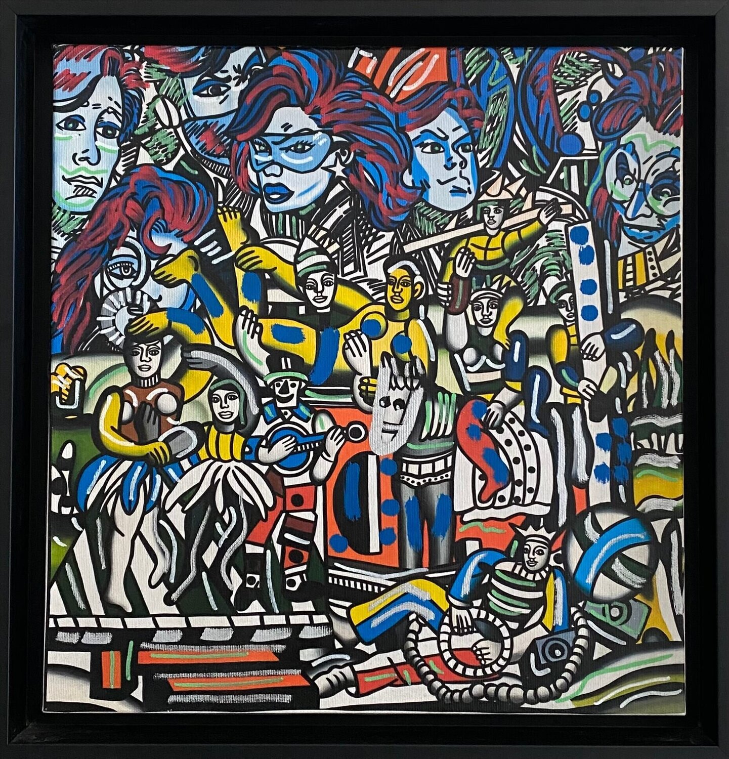Women Leger Erró Erró Dipinto originale in vendita