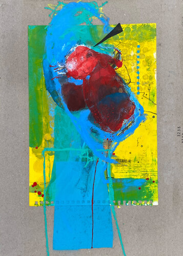 Red Face van Kasia Słania, Werk op papier te koop op Singulart