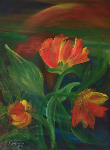 Der Zauber des Augenblicks by Karen Kaufmann, Painting for Sale on Singulart