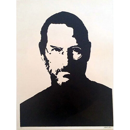 “Steve Jobs” Silk Screen Print on Archoival Paper van Plastic Jesus, Schilderij te koop op Singulart