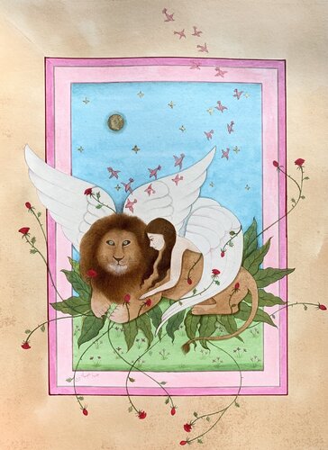 Untitled (Protection Painting) van Hiba Schahbaz, Werk op papier te koop op Singulart