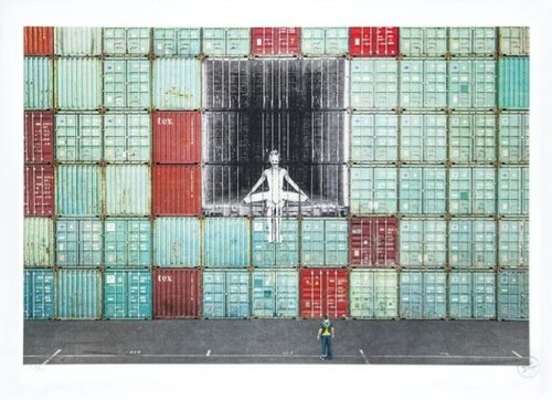 In The Container Wall, Le Havre, France, 2014 by JR, 인쇄 for Sale on Singulart