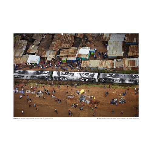 Action in Kibera Slum, Nairobe, Kenya by JR, 인쇄 for Sale on Singulart