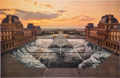 JR au Louvre, 29 mars 2019, 19h01 van JR, Afdruk te koop op Singulart