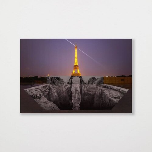 Trompe l'oeil, Les Falaises du Trocadéro, 25 mai 2021, 22h18, Paris, France by JR, Print for Sale on Singulart