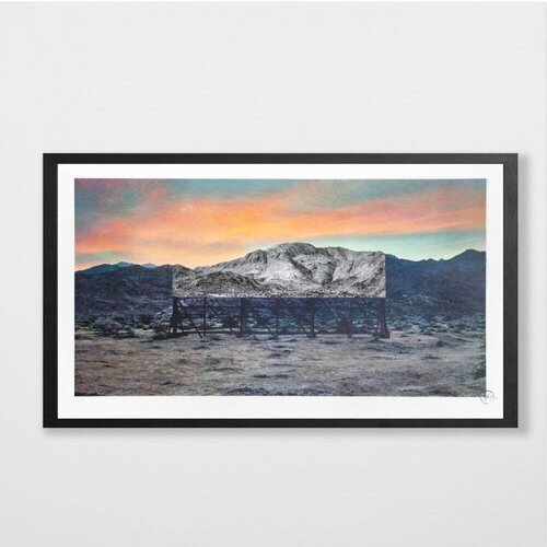 Trompe l'oeil, Death Valley, Billboard, March 4, 2017, 5:41 pm, California, USA by JR, Print for Sale on Singulart