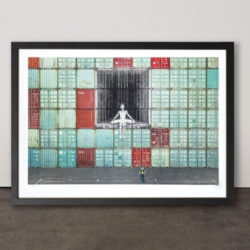 In the Container Wall, Le Havre, France, 2014-2020 by JR, Print for Sale on Singulart