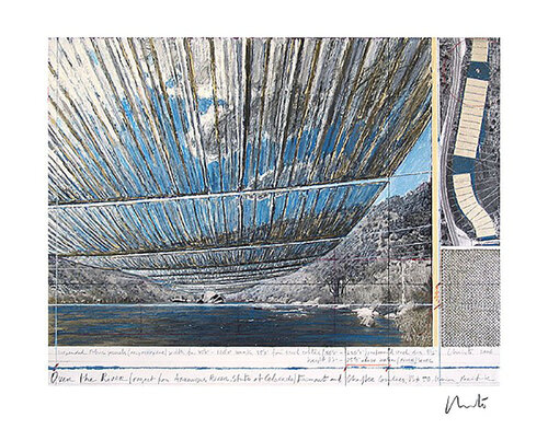 Over The Arkansas River, Project U van Christo, Afdruk te koop op Singulart