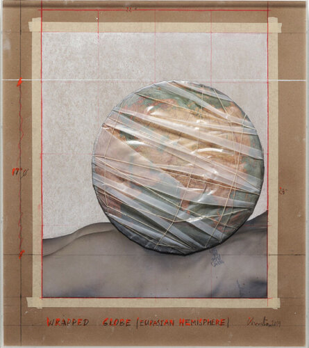 Christo, Wrapped Globe (Eurasian Hemisphere) van Christo, Andere media te koop op Singulart
