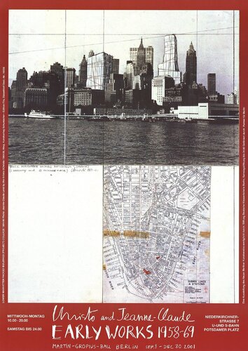 Lower Manhattan Packed Buildings (1964) van Christo, Afdruk te koop op Singulart