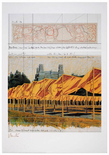 The Gates: Project for Central Park, New York City, 2003 van Christo, Afdruk te koop op Singulart