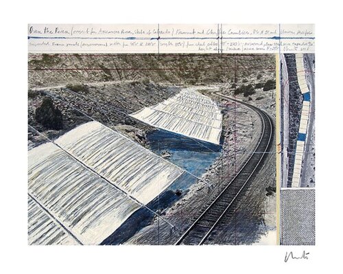 Over The Arkansas River, Project A van Christo, Afdruk te koop op Singulart