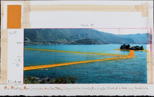 The Floating Piers (Project for Lake Iseo, Italy) van Christo, Andere media te koop op Singulart
