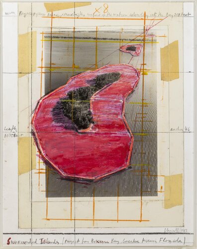 Surrounded Islands (Project for Biscayne Bay, Greater Miami), Florida van Christo, Andere media te koop op Singulart