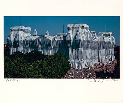 Reichstag Mappe II, Südfassade van Christo, Fotografie te koop op Singulart