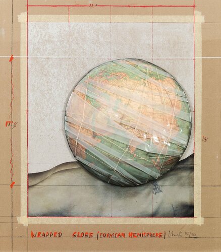 Wrapped Globe (Eurasian Hemisphere) by Christo, Other Media for Sale on Singulart