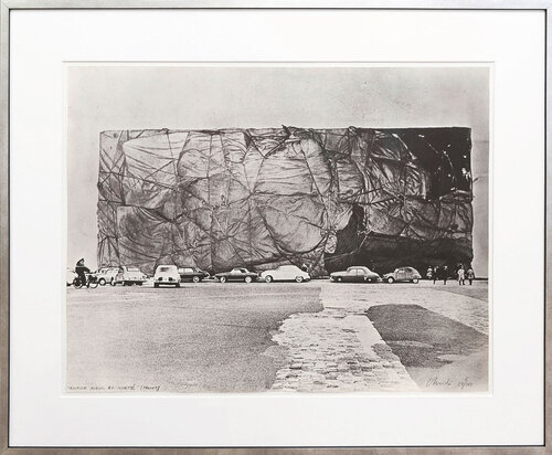 Edifice Public Empaqueté - Wrapped Public Building, Project (Ecole Militaire, Paris) van Christo, Afdruk te koop op Singulart