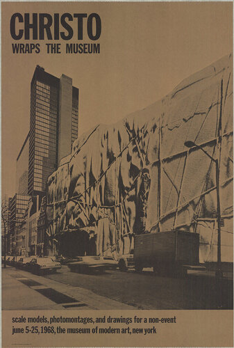 Museum of Modern Art Wrapped by Christo, Print for Sale on Singulart