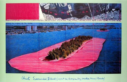 Surrounded Islands (1982), Key Biscayne, Florida van Christo, Afdruk te koop op Singulart