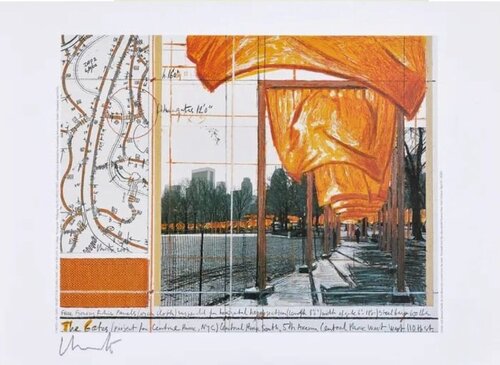 The Gates (Project for Central Park, New York City) by Christo, Print for Sale on Singulart