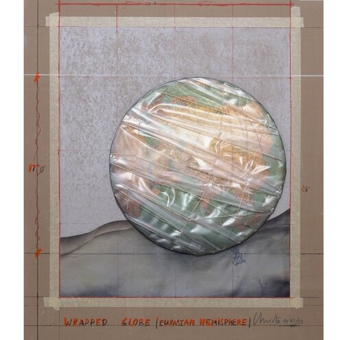 Wrapped Globe (Eurasian Hemisphere) by Christo, Other Media for Sale on Singulart