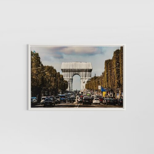 L'Arc de Triomphe, Wrapped, by Day by Christo, 版画 for Sale on Singulart