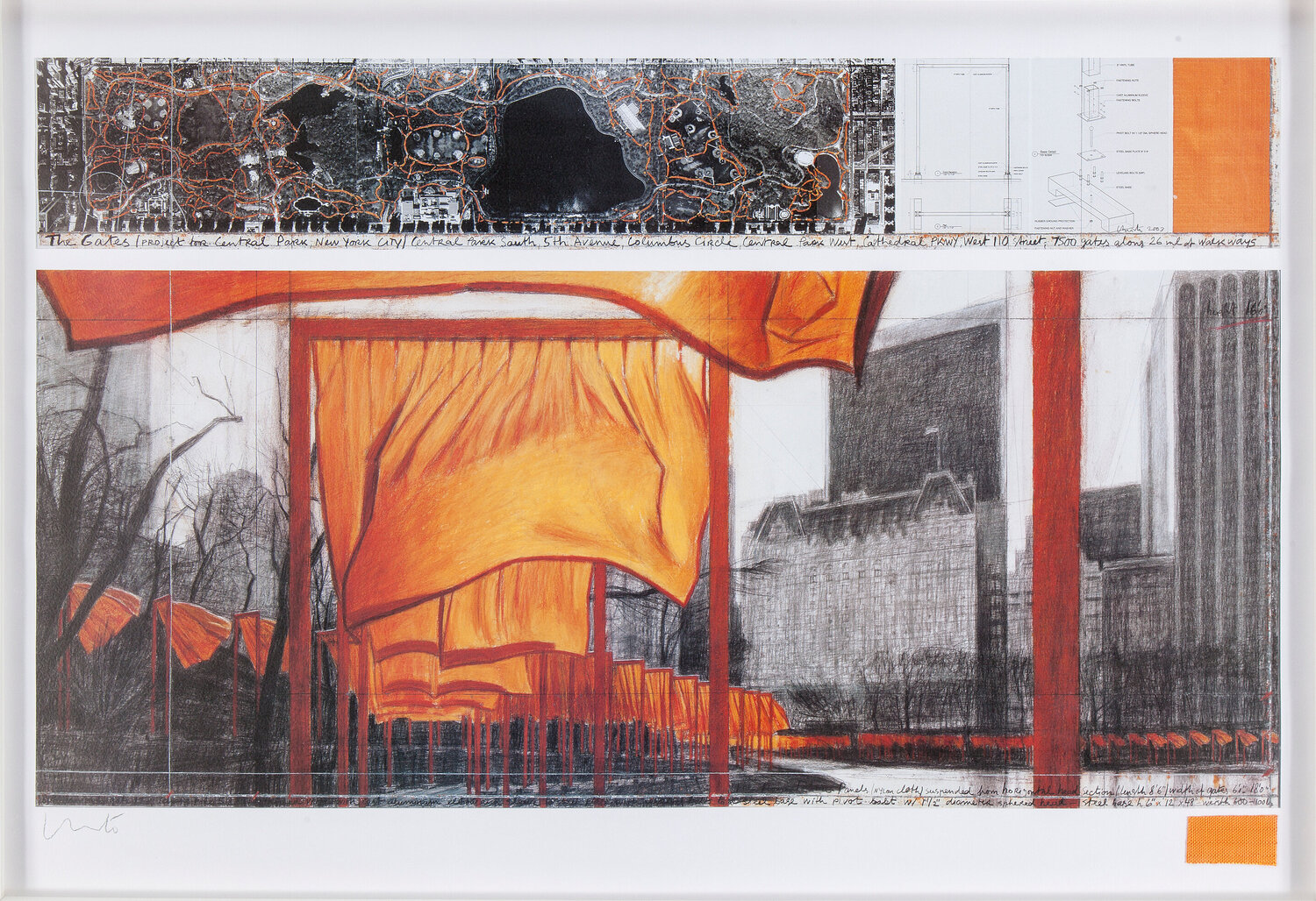 The Gates Project for Central Park, New York (18370) Christo Druck zu verkaufen