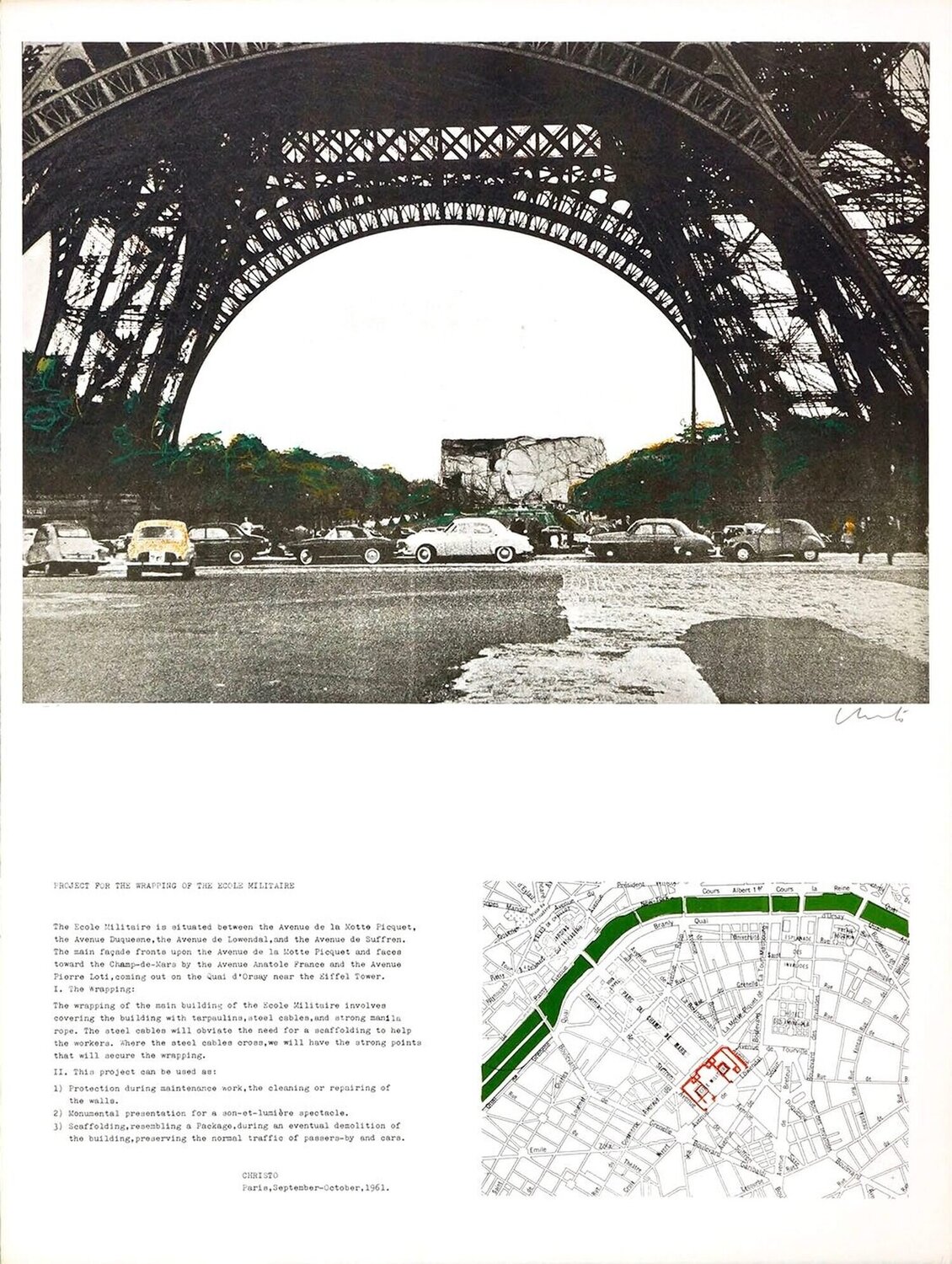 Project Ecole Militaire, Paris Christo