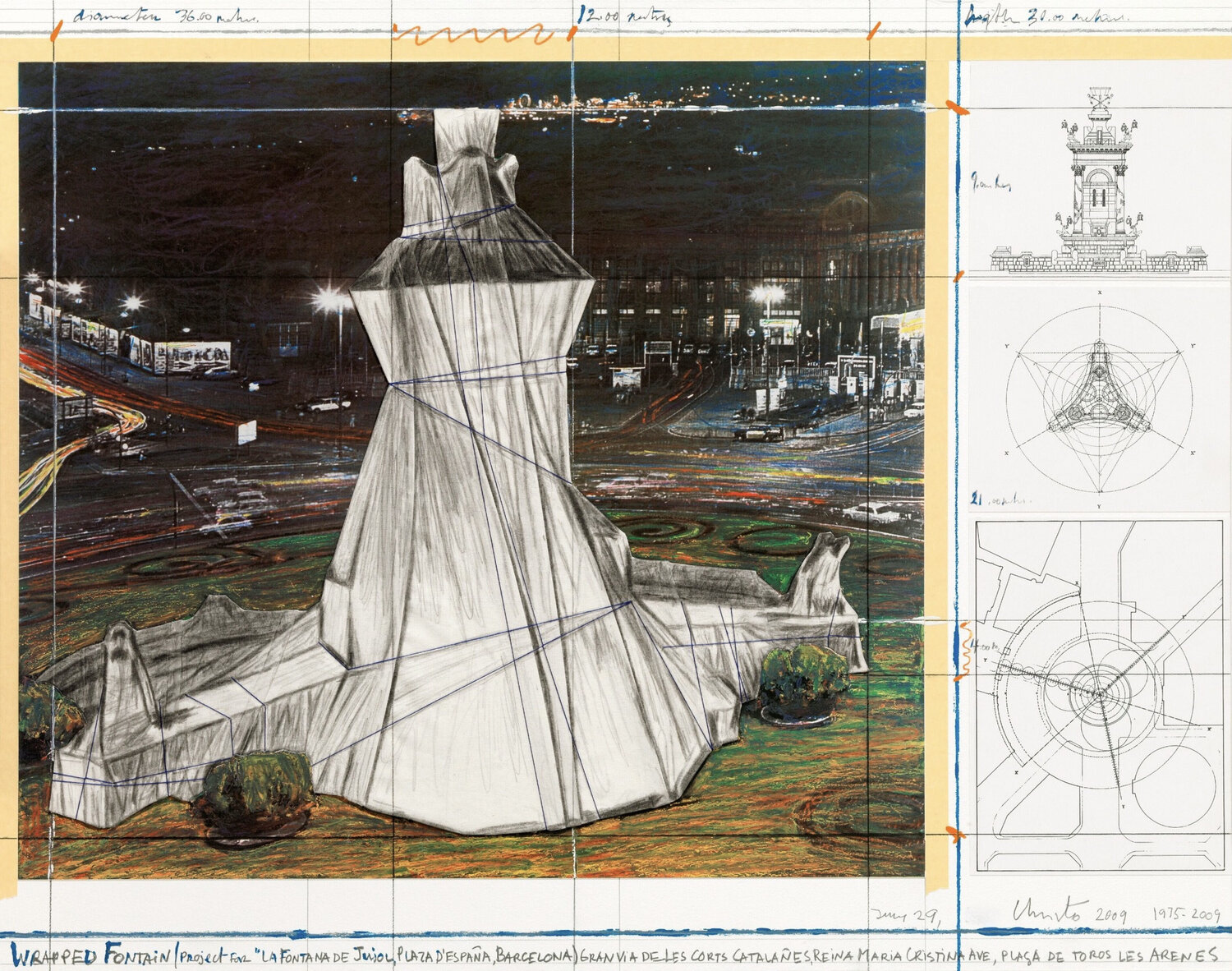 Wrapped Fountain Christo