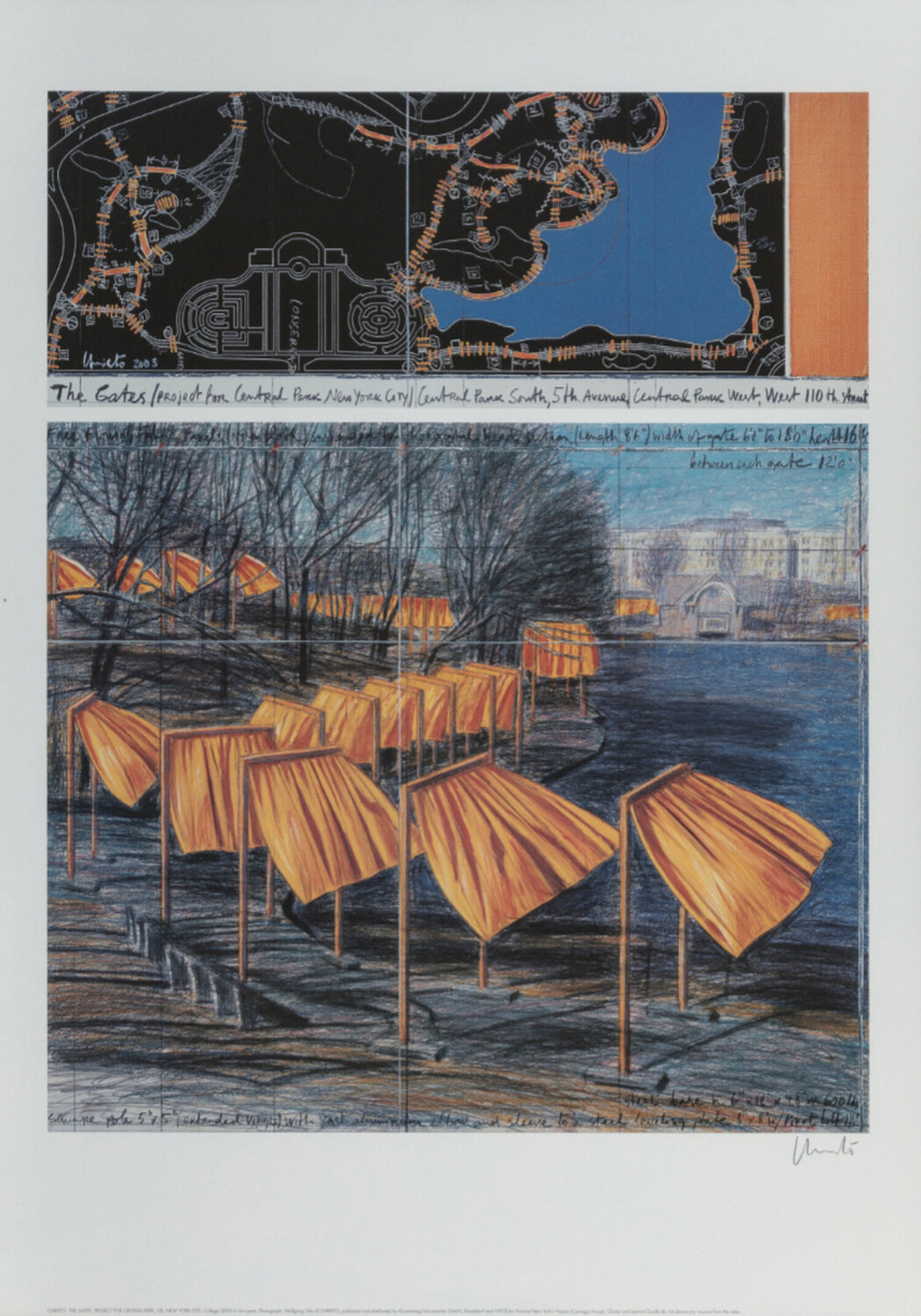 The Gates, from Project for Central Park, New York Christo